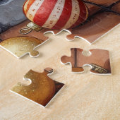 Puzzle Bernedoodle Cheminée avec Lumières de Noël (Côté)