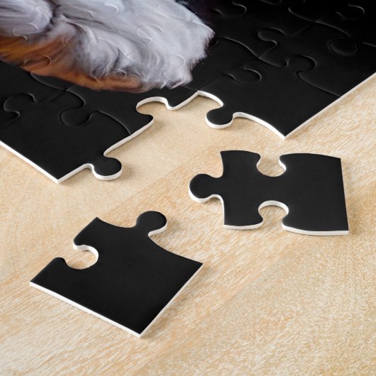 Puzzle Bernedoodle Chien conduisant vélo St. Patrick's Da (Côté)