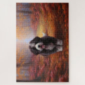 Puzzle Bernedoodle en automne Leaves automne Inspire (Vertical)