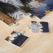 Puzzle Bernedoodle Halloween Épouvante (Côté)