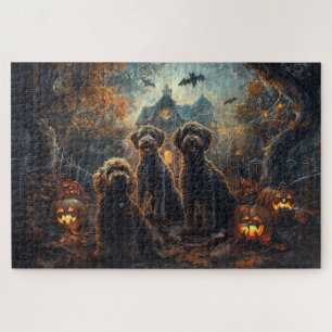 Puzzle Bernedoodle Nuit d'Halloween Délice Canin
