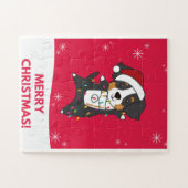 Puzzle Bernese Joyeux Noël Joyeux Chiens de Noël (Horizontal)