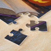 Puzzle Bernese Mountain Dog peinture Whimsical Halloween (Côté)