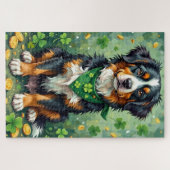 Puzzle Bernese Mountain Dog St Patrick’s Day Lucky Dog (Horizontal)