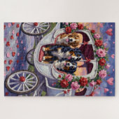 Puzzle Bernese Mountain Dog Valentine's Day (Horizontal)