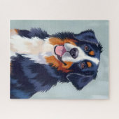 Puzzle Bernese Mountain Dog | Watercolor Pet (Horizontal)
