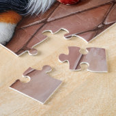 Puzzle Bernese Mountain Fireplace with Christmas Lights (Côté)