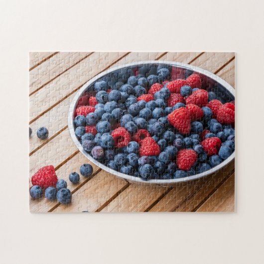 Puzzle Berries mélangées Framboise bleuet (Horizontal)