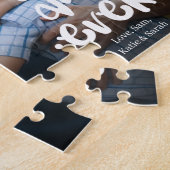 Puzzle Best Dad Ever Custom Photo From Kids White Script (Côté)