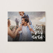 Puzzle Best Dad Ever Custom Photo Gift From Wife (Horizontal)