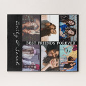 Puzzle Best Friend Forever Custom 6 Photo collage & Name (Horizontal)