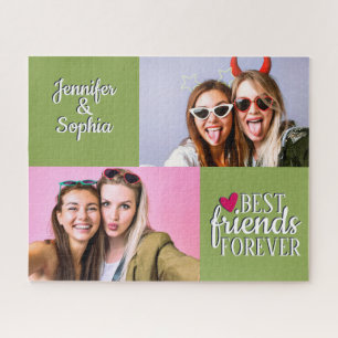 Puzzle Best Friend forever two pictures template modern