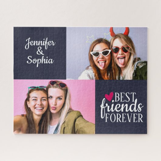 Puzzle Best Friend pour toujours deux images modèle moder (Horizontal)