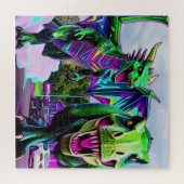 Puzzle Best Friends - Dragon and Dinosaur Walking (Horizontal)