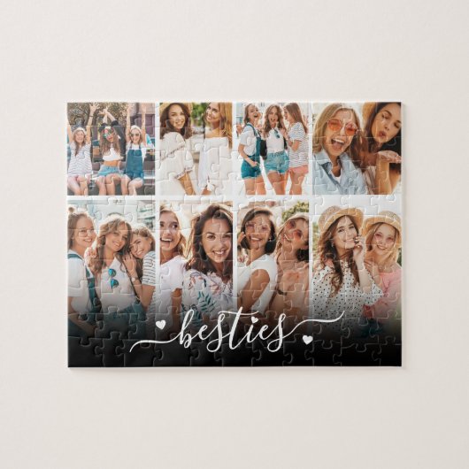Puzzle Best Friends Elegant BFF Collage Photo (Horizontal)