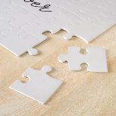 Puzzle Best Friends Forever BFF Custom Heart Photo Blanc (Côté)