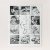 Puzzle Best Nana Ever Modern Script 10 Photo Collage Chic (Vertical)