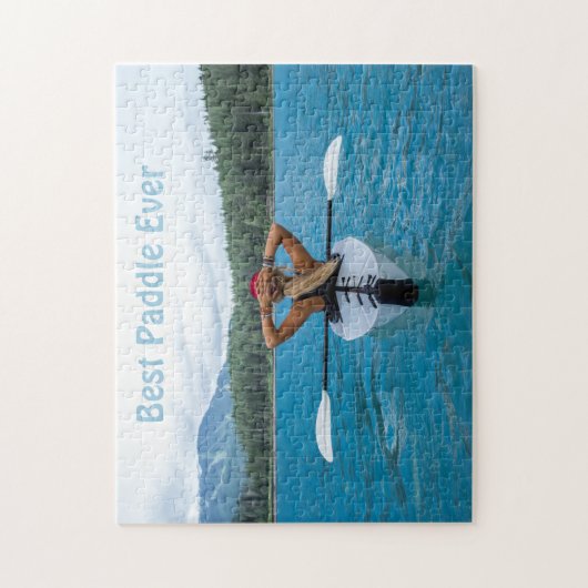 Puzzle Best Paddle Ever Custom Photo Kayak (Vertical)