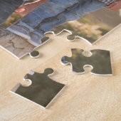 Puzzle Best Papa Jamais Photo personnalisée Script noir (Côté)