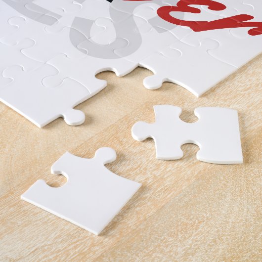 Puzzle Besties Forever Ombre Typographie Photo Overlap (Côté)