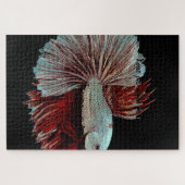 Puzzle Bêta bleu et rose Splendens, SiameseFightingFish (Horizontal)