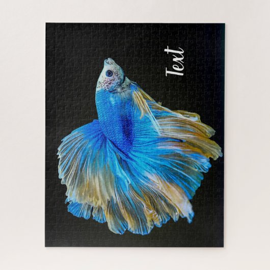 Puzzle Bêta bleu poisson de combat (Vertical)