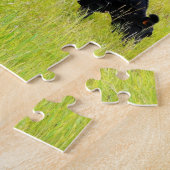 Puzzle Bétail noirs d'Angus frôlant dans le domaine (Côté)