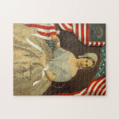 Puzzle Betsy Ross Premier drapeau américain Portrait Vint (Horizontal)