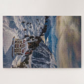 Puzzle Bettmeralp, Suisse sous un ciel hivernal. (Horizontal)