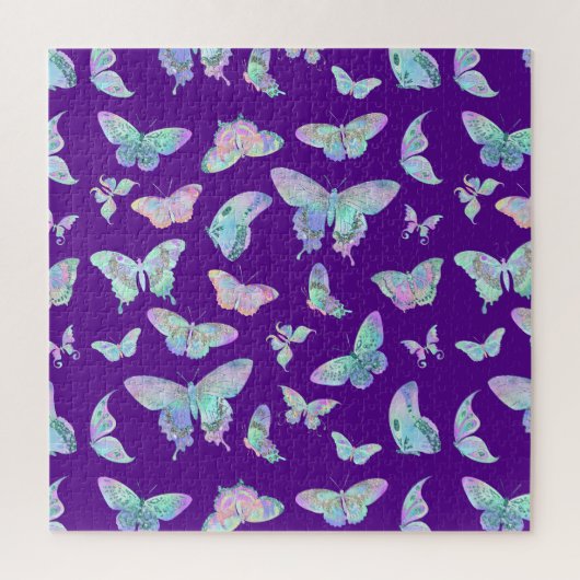 Puzzle Beurre d'Iridescente sur violet (Vertical)