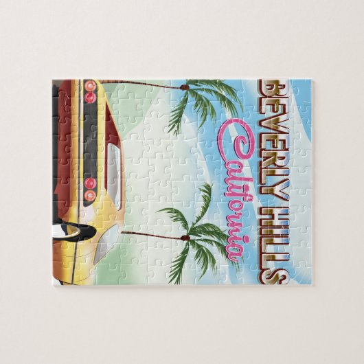 Puzzle Beverly Hills affiche de vacances (Horizontal)
