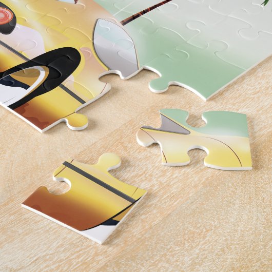 Puzzle Beverly Hills affiche de vacances (Côté)