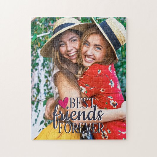 Puzzle BFF Meilleurs amis pour toujours photo moderne (Vertical)
