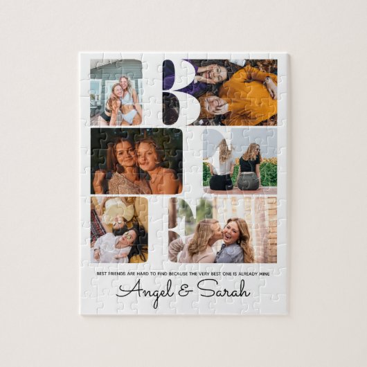 Puzzle BFF moderne Best Friends Citation Collage photo (Vertical)