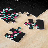Puzzle BFF Trois photo Nom personnalisé Girly Heart (Côté)