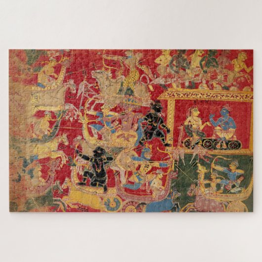 Puzzle Bhagavata Purana Krishna Battles Bana (Horizontal)