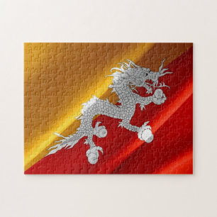 Puzzle Bhoutan - Drapeau