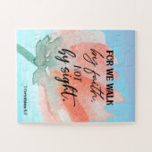 Puzzle Bible verse Corinthians Écriture florale (Horizontal)