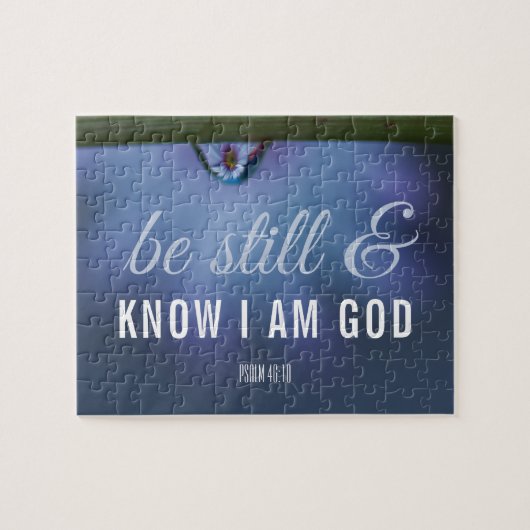 Puzzle Bible Verse Soyez toujours et Sachez que je suis D (Horizontal)