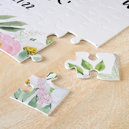 Puzzle Bible verset floral (Côté)