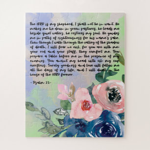 Puzzle Bible verset floral