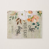 Puzzle Bible verset floral (Horizontal)