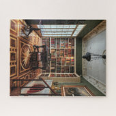 Puzzle Bibliothèque avec globe (Horizontal)