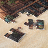 Puzzle Bibliothèque confortable (Côté)