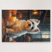 Puzzle Bibliothèque gothique maltaise Portrait d'Hallowee (Horizontal)