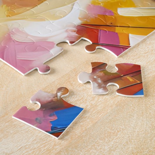 Puzzle Bichon Frise Chien Acrylique Art Imprimer Cadeau A (Côté)