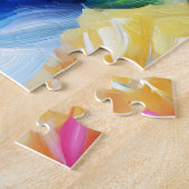 Puzzle Bichon Frise Chien Portrait Acrylique Art Print Ch (Côté)