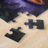 Puzzle Bichon Frise Chien Whimsical Halloween Peinture (Côté)