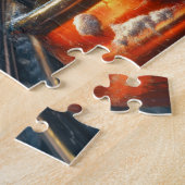 Puzzle Bichon Frise Dog Roller Dessous de verre Noël (Côté)