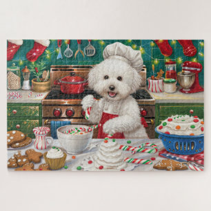 Puzzle Bichon Frise Gîtes : Festif Noël